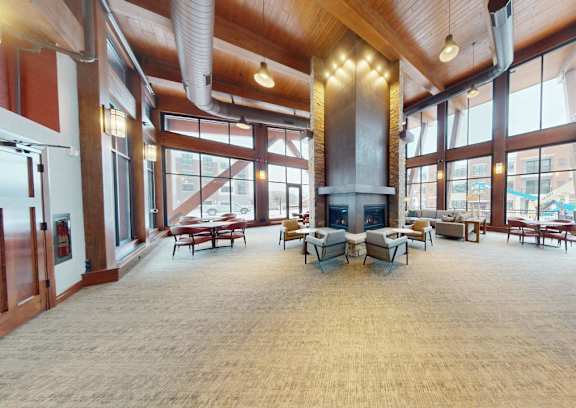 Pool With Clubhouse View at Poplar Creek Apartments, Brookfield, 53045