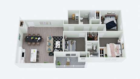  Floor Plan The Heritage: 3Bed/2Bath