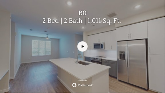 A kitchen with a refrigerator, sink, and stove is shown in a video thumbnail.