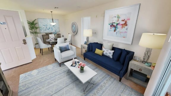 Interior Living at Cypress Meadows Senior Apartments, Ventura, 93003