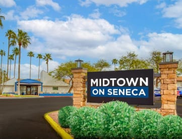 Midtown on Seneca Monument Sign and Clubhouse