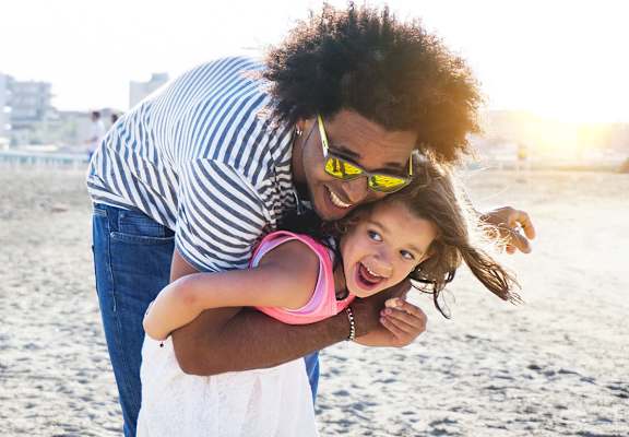 Child and parent at Carolina Club Apartments, Daytona Beach, FL, 32114