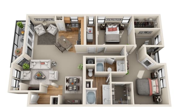 Floor Plan  Hollyberry - B5 Floor Plan at The Verandah, Austin
