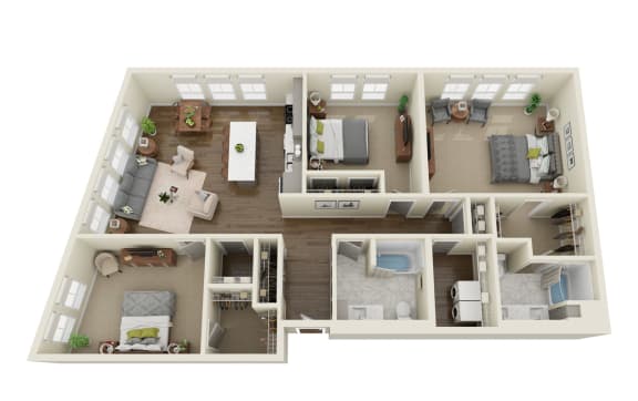 Floor Plan  Edwards Floor Plan at Dillard Apartments in Fargo, ND 58102