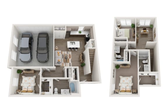 3  bedroom floor plan  the enclave at city center apartments