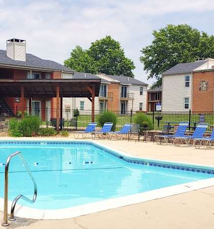 our apartments have a large pool for residents to enjoy