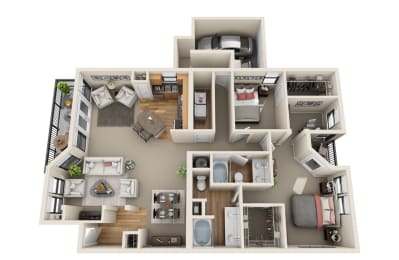Hollyberry - B4 Floor Plan at The Verandah, Austin, TX