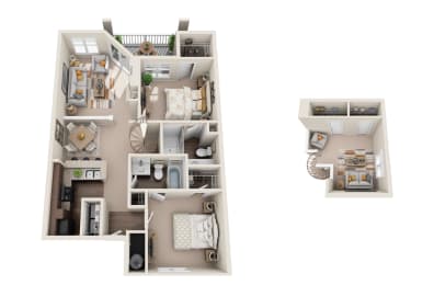 2 bedroom floor plan  the enclave at city center apartments