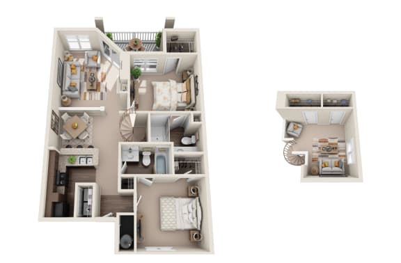 2 bedroom floor plan  the enclave at city center apartments