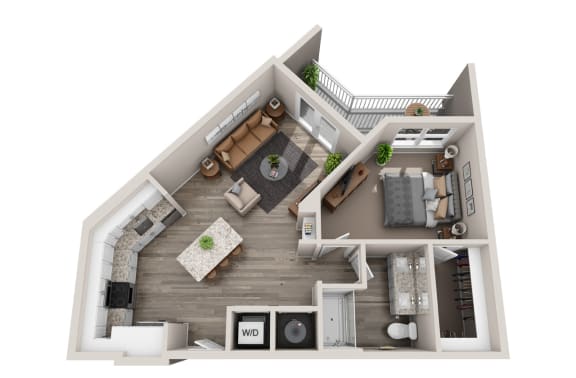 1 bed 1 bath A at JTB Apartments, Jacksonville, 32256