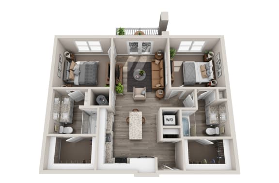 2 bed 2 bath at JTB Apartments, Jacksonville