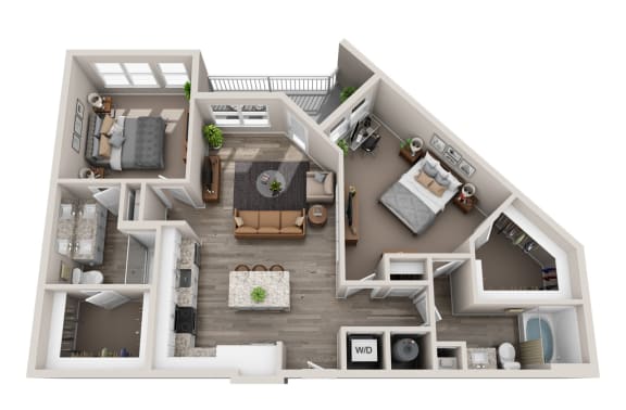2 bed 2 bath A at JTB Apartments, Florida
