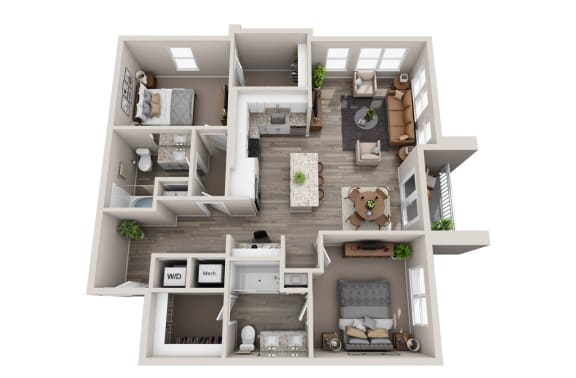2 bed 2 bath B at JTB Apartments, Florida, 32256