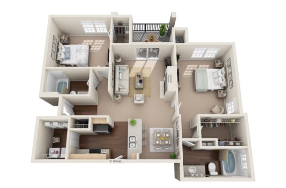 Harmony ALT Floor Plan Harmony ALT Floor Plan at Sonterra Apartment Homes, Texas