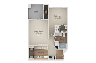 Sabine Floor Plan at The Park at Monterey Oaks, Austin