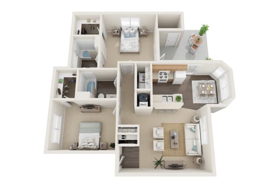 Two Bedroom/ Two Bathroom