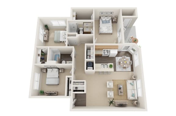 Three Bedroom/Two bath