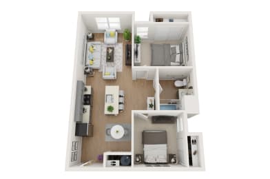 Two Bedroom/One Bathroom