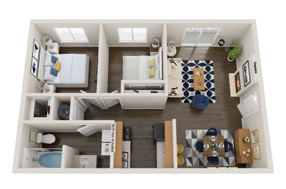 Two Bedroom/ One bathroom