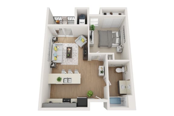 One bedroom/one bathroom