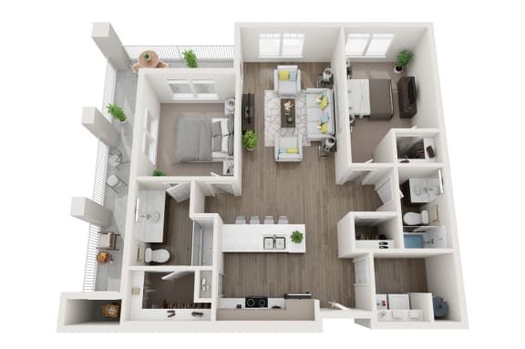 Two Bedroom/ Two Bathroom