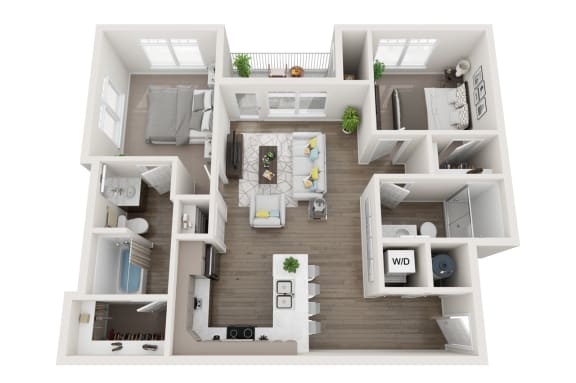 Two Bedroom/ Two Bathroom