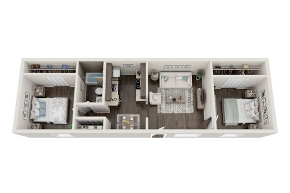 Updated 2 bedroom apartment for rent in Gainesville, Florida at Addison Lane featuring 675 sq ft with modern updates, located near Oaks Mall, I-75, and University of Florida