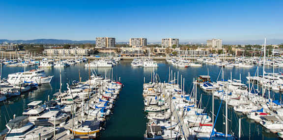 A marina filled with lots of boats.
