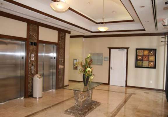 Elegant lobby entrance into Portofino Plaza's south building