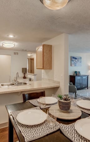 Eagle Rock Model Dining Room and Kitchen