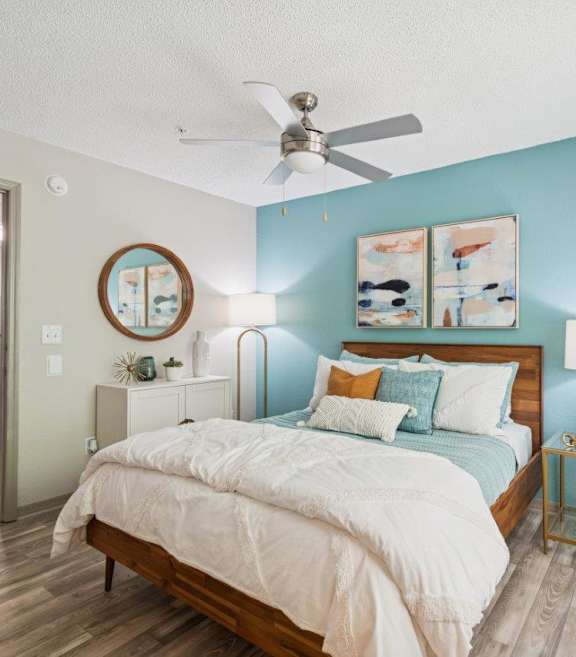 Model bedroom at Mirage at Kernan Apartment in Jacksonville, FL