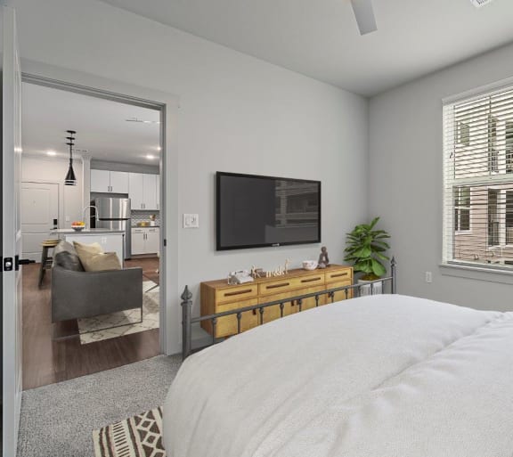 Talus Flats Apartments in Castle Rock, CO Model Bedroom
