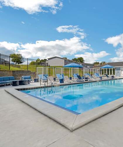 the swimming pool at our apartments