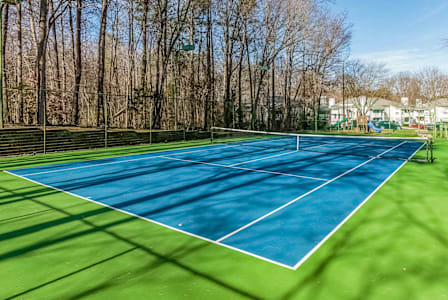 Open Tennis Court at Bridges at Mallard Creek Apartment Homes, Charlotte, NC, 28269