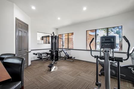 gym with Floor carpet at San Fernando Apartments, Mesa Arizona
