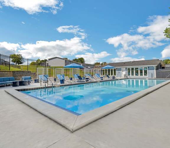 the swimming pool at our apartments