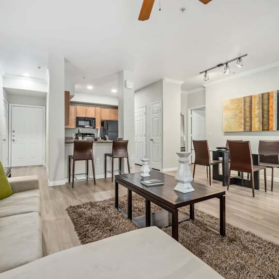 Modern Living area at Residences at FortyTwo25 Apartments, Phoenix, 85008