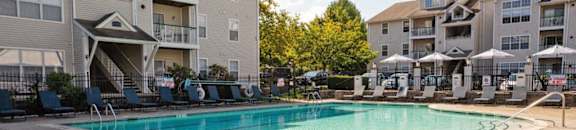 Swimming Pool And Relaxing Area at Town Walk at Hamden Hills, Hamden, CT