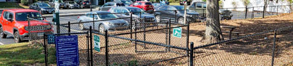 Fenced in Dog Park at Town Walk at Hamden Hills, Hamden