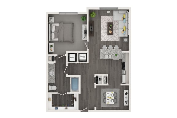 a 1 bedroom floor plan  sierra  2100 sq ft