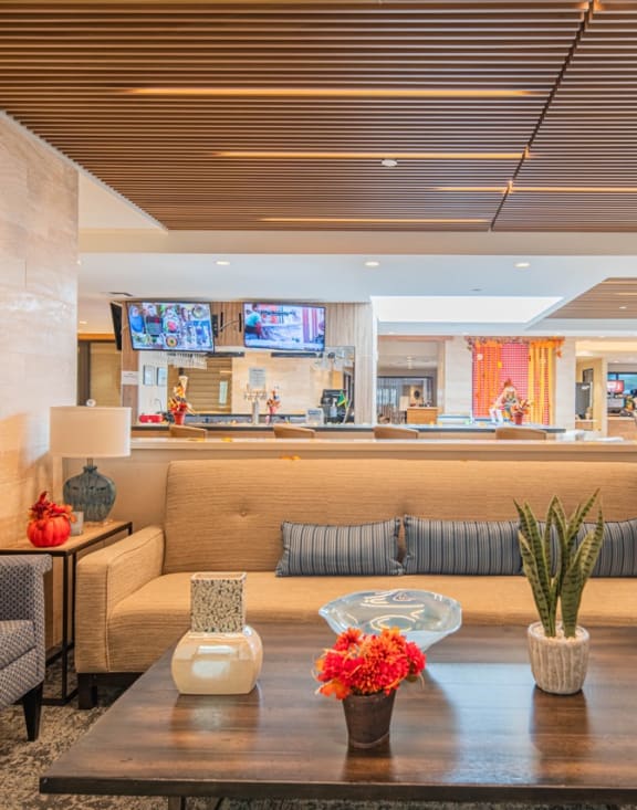 the lobby or reception area of the grandiami hotel a tribute portfolio resort