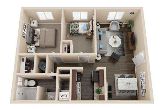 Two Bedroom/ One bathroom