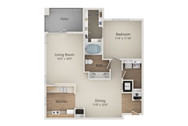 Comal floor plan at The Park at Monterey Oaks, Texas