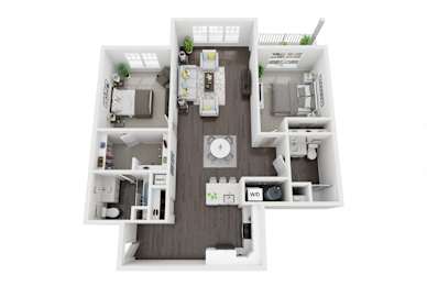 Floor Plan 2BD