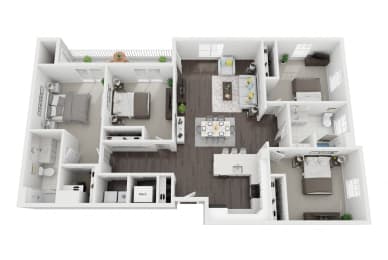  Floor Plan Building 14 - 4 Bedrooms