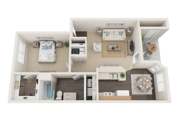 One Bedroom/One Bathroom