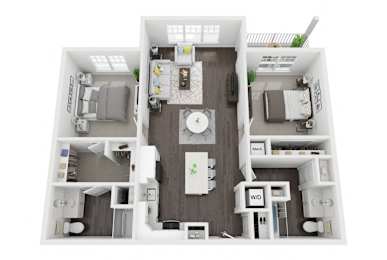  Floor Plan 2BG