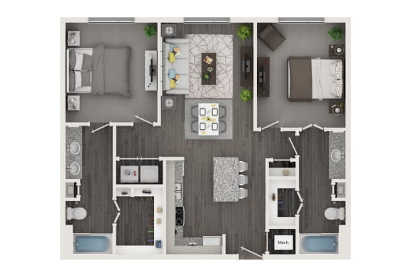 this is a 3d floor plan of our 2100 sq ft