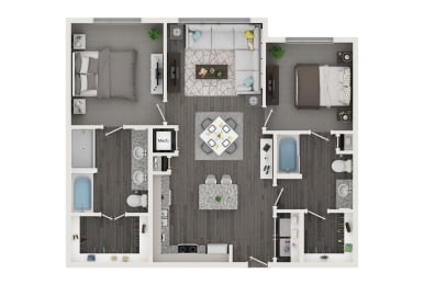 a 2103 sqft floor plan  1 bedroom