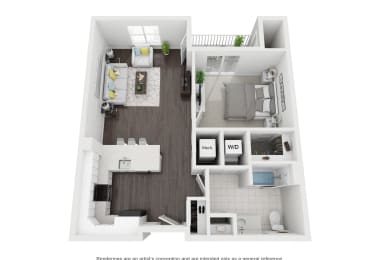  Floor Plan Building 14 - 1 Bedroom